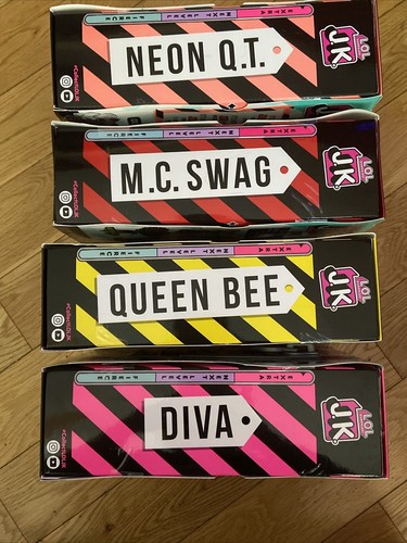 LOL Surprise JK Mini OMG Dolls Lot Of 4 Series 1 M.C. Swag Diva Queen Bee NeonQT - Picture 1 of 7