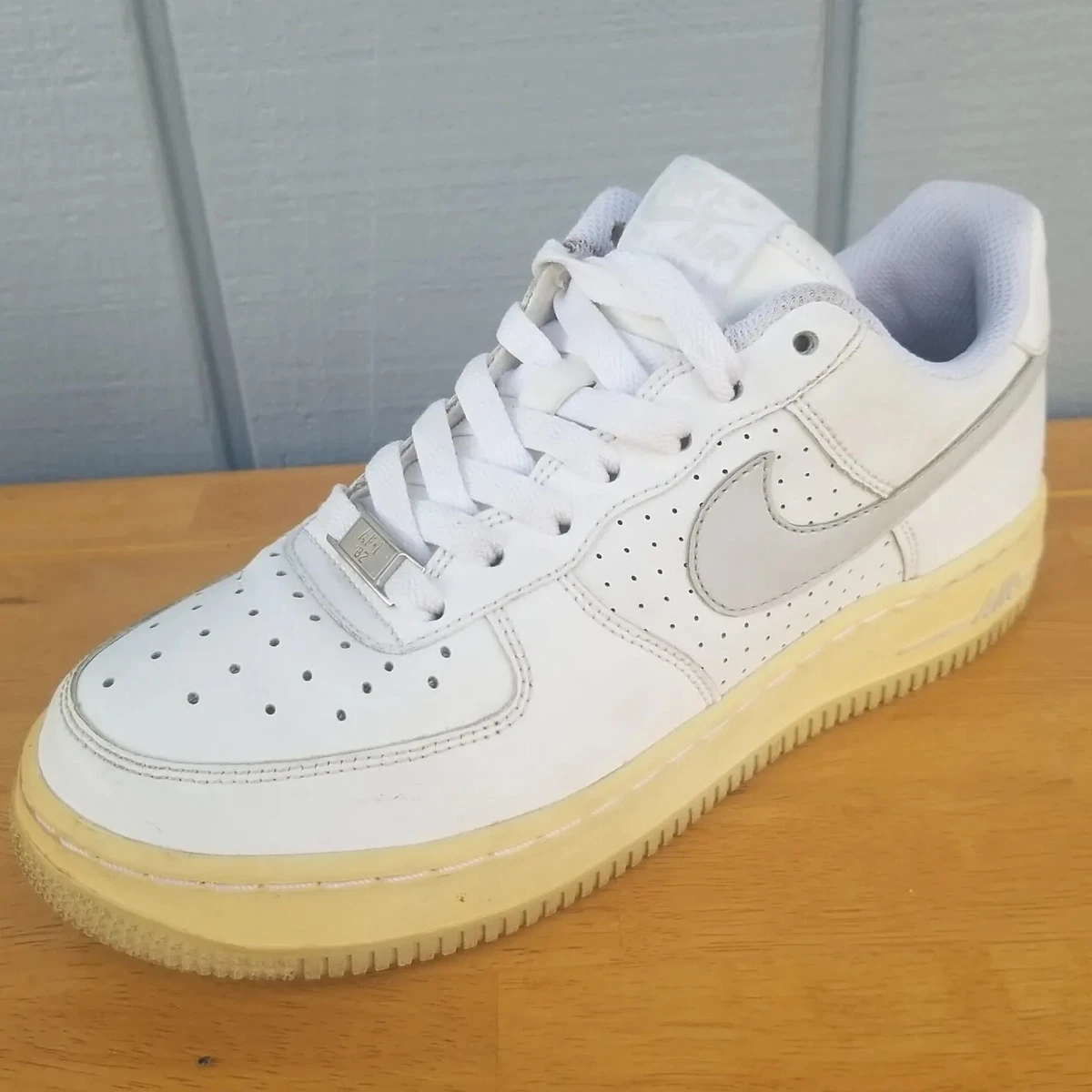 Nike Air Force 1 - AF1 '82 White YOUTH Size 5Y 314192-106 Leather  Sneakers Shoes