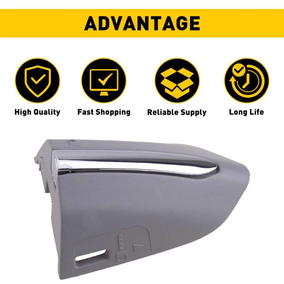 Manija de puerta delantera izquierda para Ford Fusion 2013-2020 bisel de llave tapa lado del conductor Foto 3 de 4