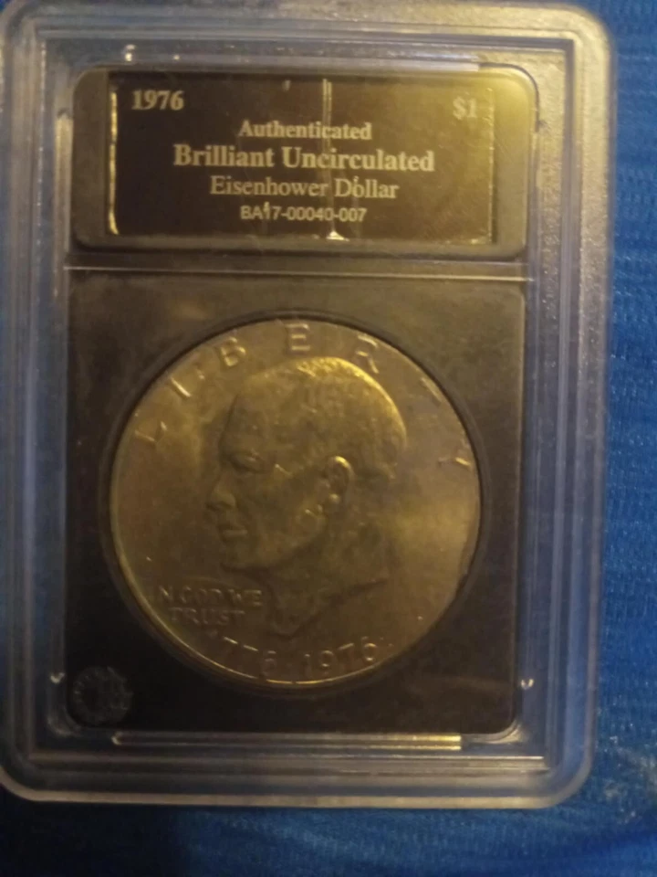 1776-1976 Drw Bicentennial Eisenhower Silver Uncirculated Dollar Coin Type 2 - Image 3 of 3