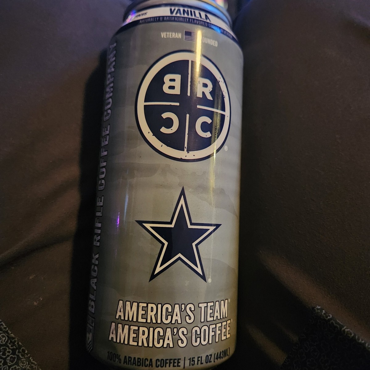 Can of Black Rifle Dallas Cowboys Limited Edition 15oz Vanilla  Flavor