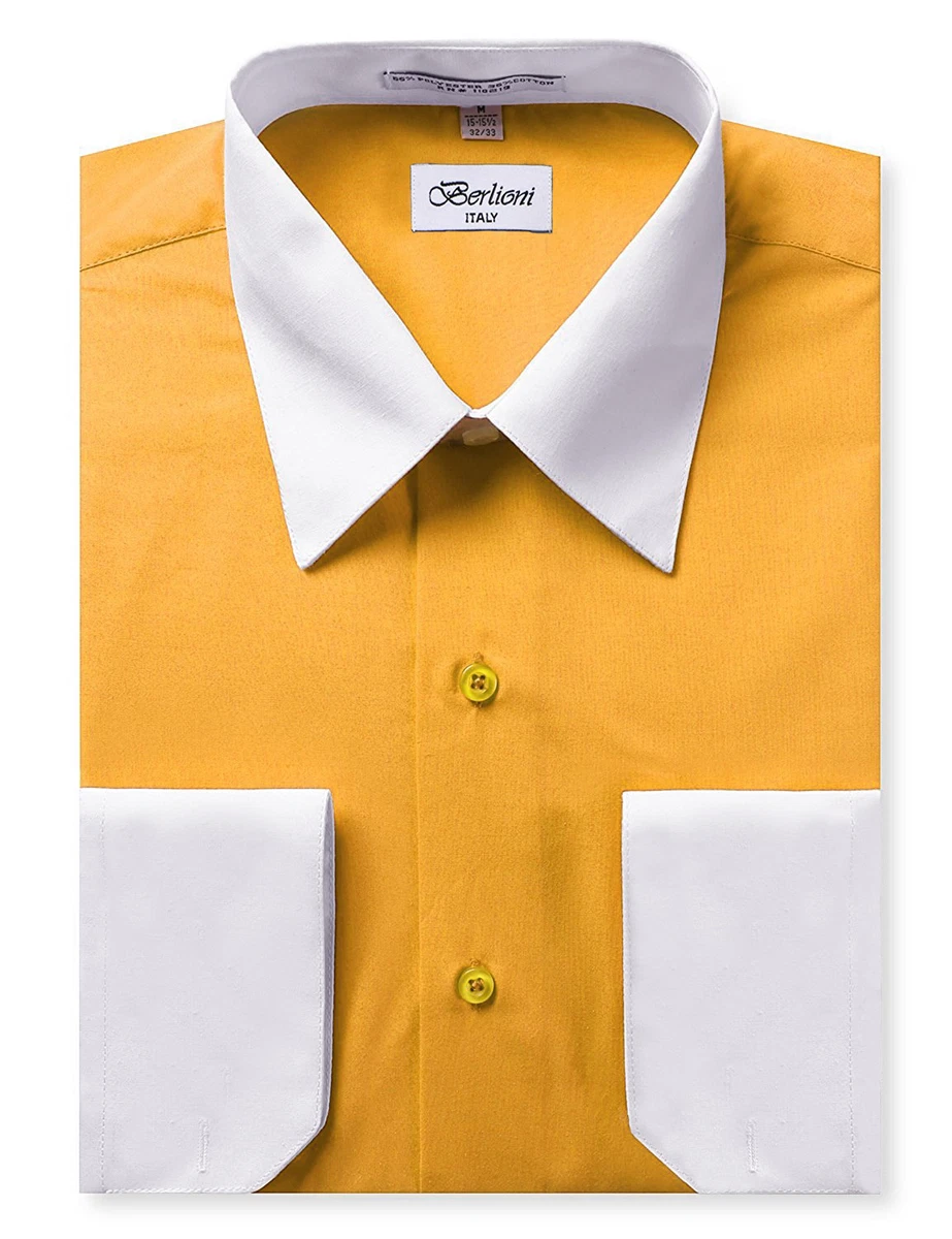Gold Dress Shirts for Men for sale | eBay