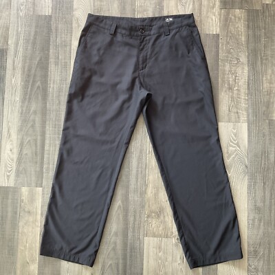 adidas Climalite Golf Pants Size Men's 38x32 Black Straight Leg