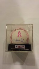 MICHAEL WACHA SIGNED PINK MOTHERS DAY OFFICIAL MAJOR LEAGUE BASEBALL PROOF