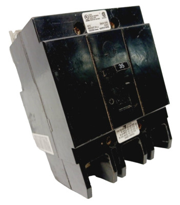 Eaton 35 Amp Bolt-On Circuit Breaker 3 Pole 277/ 480 VAC  GHB3035