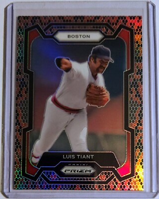 2024 Panini Prizm Luis Tiant Snakeskin #5 Case Hit Short Print SP - Red Sox