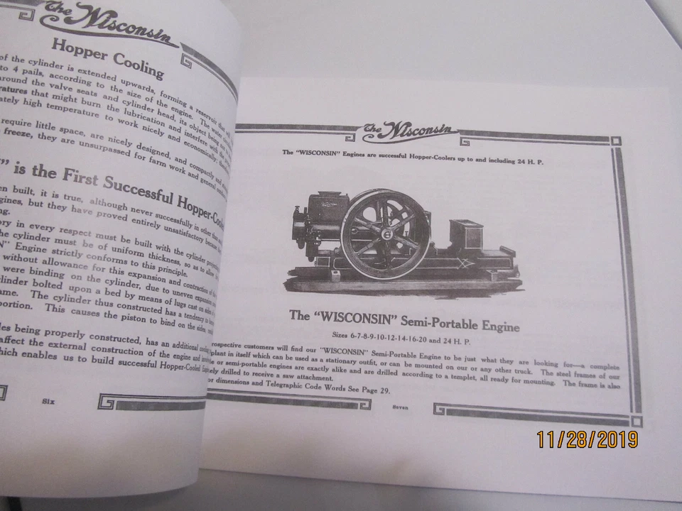Lauson-Lawton "Wisconsin" Gas Engine Catalog, All Sideshaft Engine Catalog - Image 2 of 3