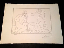 Picasso "Suite Vollard" Bloch #140, Limited Edition, Picasso Family Authorized.