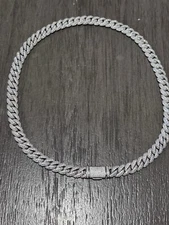 14k Gold Plated Cuban Chain CZ Stones