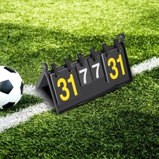 Scoreboard, 4-Digit Portable Flip Scoreboard, Multi-function Scoreboard Black UK