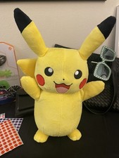 Pokemon Electric Charge 12" Pikachu Plush Talking Light Up Cheeks&Tail PLUSH