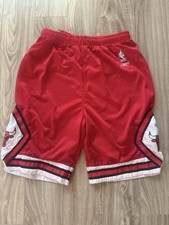 Vintage Y2K Chicago Bulls NBA Reebok Size Youth XL 18-20 Red Away Shorts