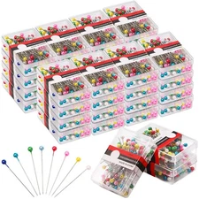 3200 Pieces Sewing Pins Bulk for Fabric Quilting Straight Pin with Colored 1....