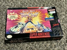 Rock n' Roll Racing (Super Nintendo Entertainment System, 1993) Game and Box