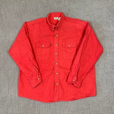 Vintage Five Brother button up red flannel shirt