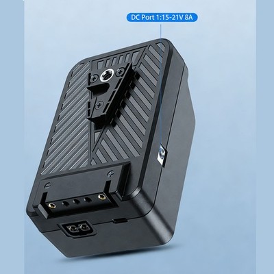 Dual 100W V Mount Plate With Multiple Outputs For Camera Power New 
