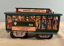 Powell Mason st Tin Toy street cable Car San Francisco 514 Friction Toy Works