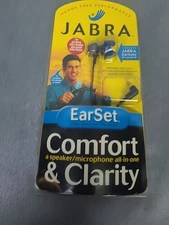 Jabra Earset Earphones EarGels Wired Custom Fit Black Speaker Microphone NEW