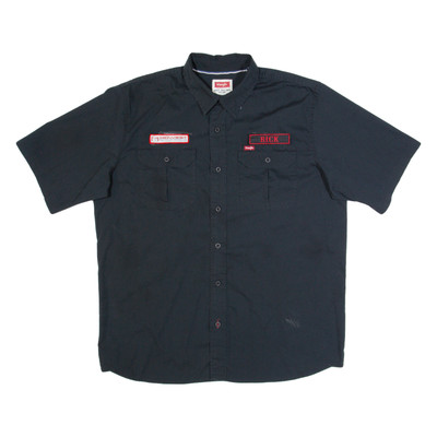 WRANGLER Herren Worker Hemd Schwarz L