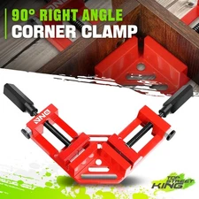 90 Degree Qiuck-Release Corner Clamp Tool w/ 2 Rotating Handle and Movable Jaws