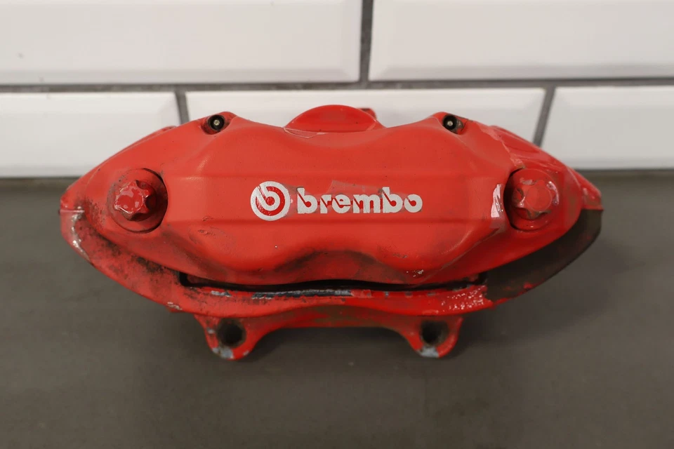 08-20 Dodge Challenger Charger SRT8 Brembo Brake Caliper Set Front/Rear Red OEM - Image 2 of 4
