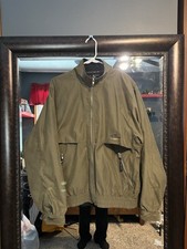 Green Bomber Jacket With Fuzzy Fleece Lining