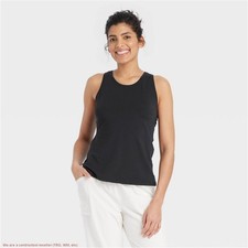 Women's Essential Racerback Tank Top - All In Motion Black XS SEE DEAL