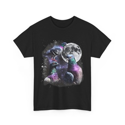 Three Pigeon Moon T-Shirt, Three Pigeon Meme Women Men Funny Shirt