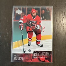 2003-04 UPPER DECK YOUNG GUNS ALLAN ROURKE RC ROOKIE #460 CAROLINA