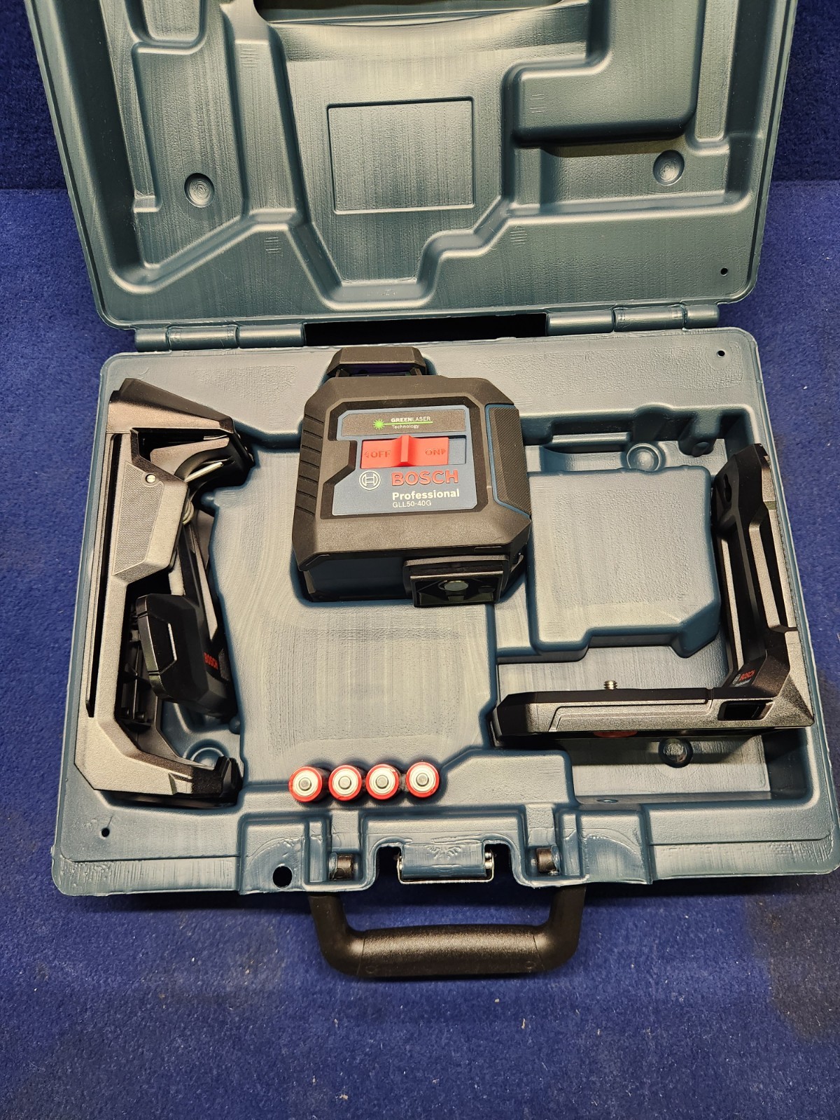 Bosch GLL50-40G Green-Beam Self-Leveling 360 Degree Cross-Line Laser