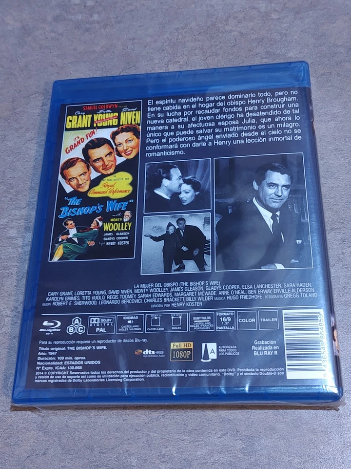 The Bishops Wife Blu-ray NEW SEALED Region-Free, Multi-Language, Spanish Cover - Image 2 of 4