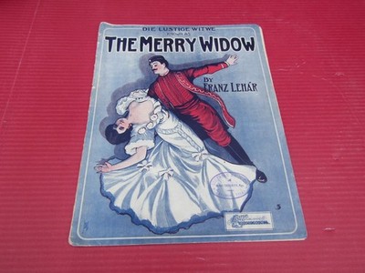 SHEET MUSIC Die Lustige Witwe Known As The Merry Widow 1907 Frank Lehar