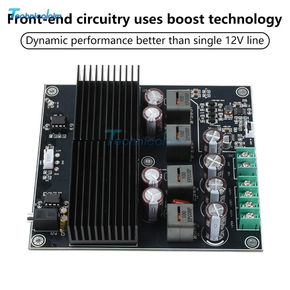 Dual Core TPA3255 HiFi Stereo Dual Channel Power Amplifier Board Module 600W*2 - Bild 3 von 4