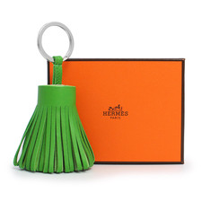 Hermes Carmen Tricolor Triple Color Key Ring Bag Charm Keychain Annumiro