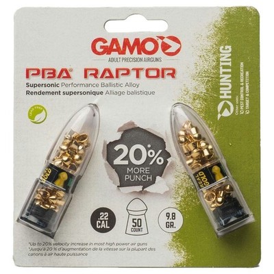Gamo Raptor Pba .22 Pellet Nonlead Alloy Semipointed 50 Pack - 632264554