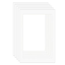 24x36 White Picture Mats for 20x30 Pictures with Core Bevel Cut Frame Matte 12pc