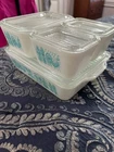 Vintage Pyrex Amish Butterprint Refrigerator Dish Set w/Lids 501 502 503 8pcs