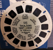 VIEW MASTER REEL - 515 HAND PRINTED "TYPICAL SCENES IN MEXICO" - SAWYER 1944