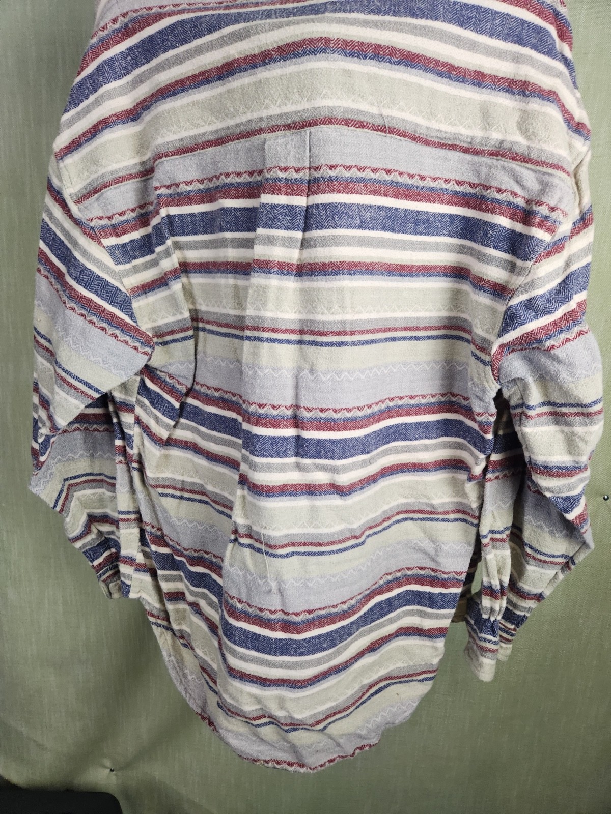 Original Point Zero Button Front Long Sleeve Stri… - image 4