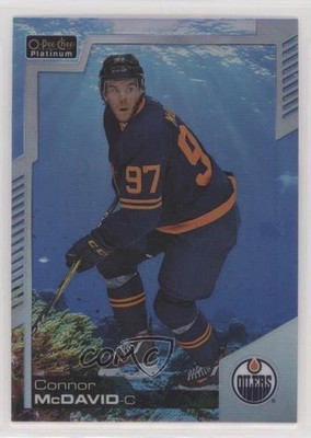 2020-21 O-Pee-Chee Platinum Aquamarine 82/499 Connor McDavid #1 02hk