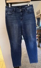 Judy Blue Slim Fit Jeans 13/31 Mid Rise Non Distressed Dark Wash