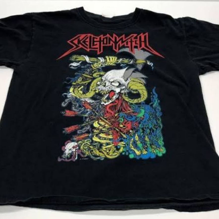 Colorful Skeletonwitch Band Cotton Unisex S-234XL Black t-shirt D046