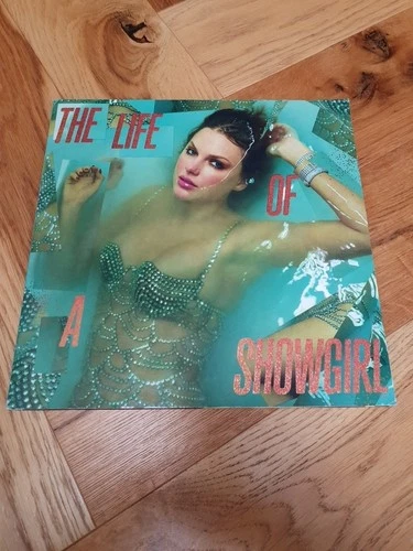 TAYLOR SWIFT THE LIFE OF A SHOWGIRL  ORANGE GLITTER VINYL LP