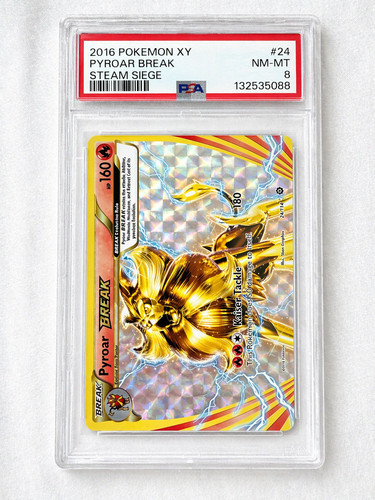 Pyroar BREAK graded PSA 8 for sale on eBay
