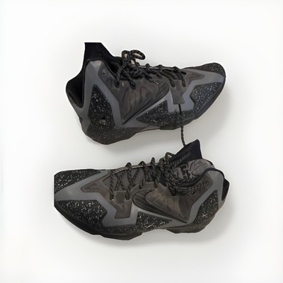 Nike LeBron 11 Black Gray High Top Basketball Sneakers Men