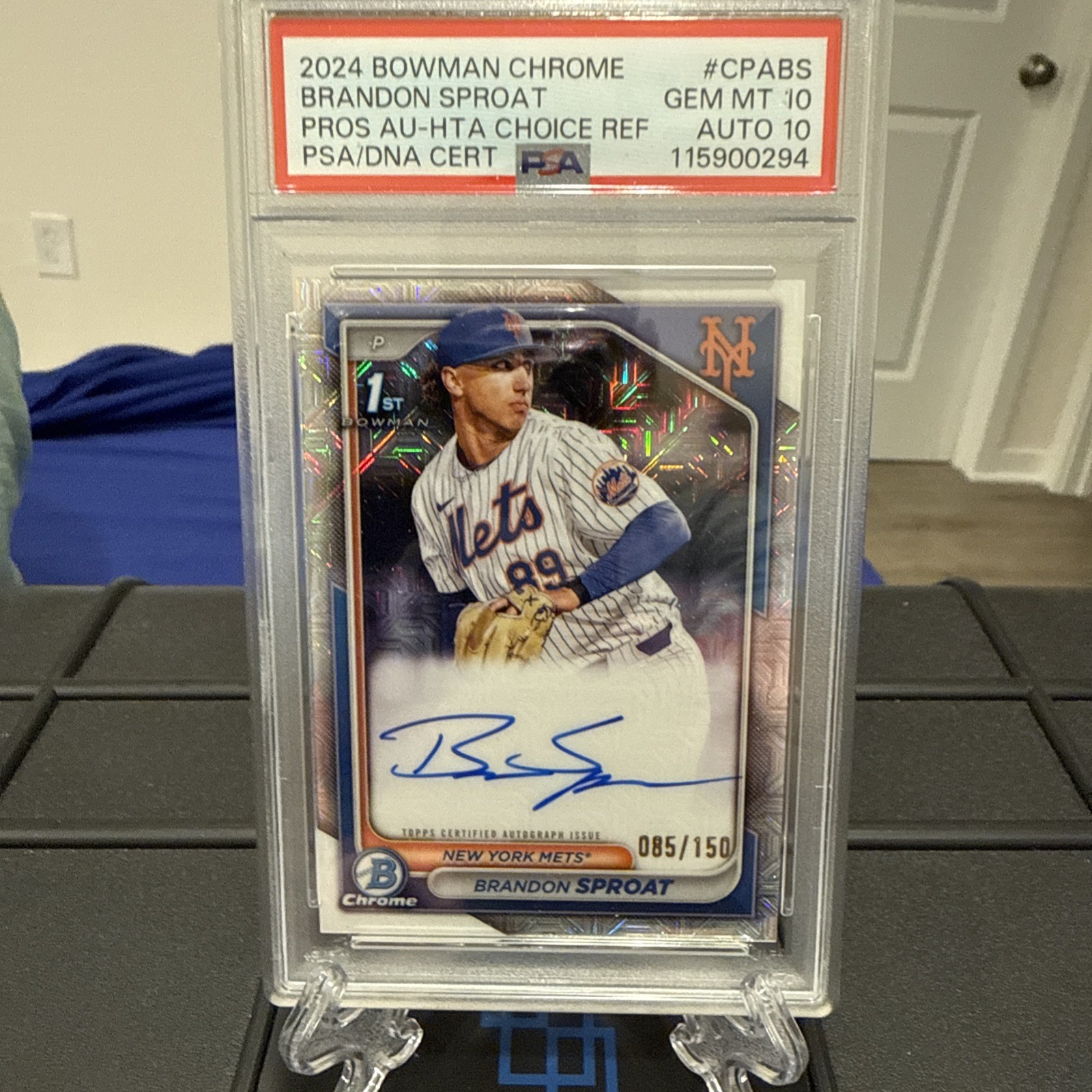 2024 Bowman Chrome - Prospect Autographs Brandon Sproat #CPA-BS Hta Choice
