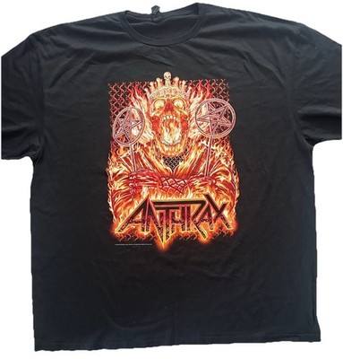 Anthrax 40th Anniversary UK Tour T Shirt 2XL Excellent condition Double sided