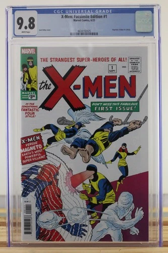 X-Men: Facsimile Edition #1 ~ CGC Grade 9.8, White Pages ~ 6/2023 ~