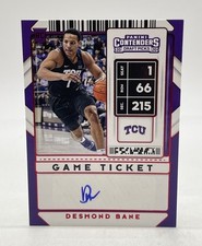 2020 Contenders Draft Picks Game Ticket Red Auto No. 127 Desmond Bane RC TCU