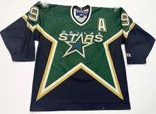 CCM Dallas Stars MODANO #9 NHL Hockey Jersey Men L Green Canada Sewn